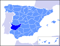 MAPA BADAJOZ